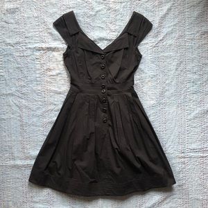 NANETTE LEPORE black cotton mini dress 0
